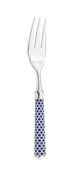 Ercuis, Arts decoratifs coupole navy blue, Fish fork