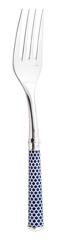 Ercuis, Arts decoratifs coupole navy blue, Serving fork