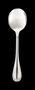 Christofle, Malmaison cutlery, silver plated, Cream soup spoon