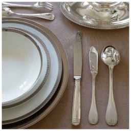 Christofle, Malmaison cutlery, silver plated, Salad fork