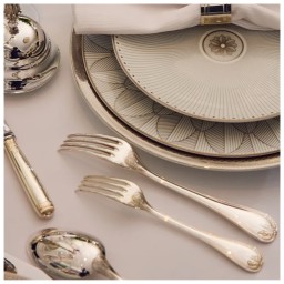 Christofle, Malmaison cutlery, silver plated, Dessert fork