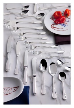 Christofle, Albi cutlery, silver plated, Cream soup spoon