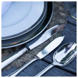 Christofle, Albi cutlery, silver plated, Serving spoon