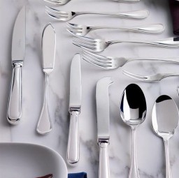 Christofle, Albi cutlery, silver plated, Carving knife