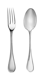 Christofle, Albi cutlery, silver plated, Flatware set for children (2 pieces)