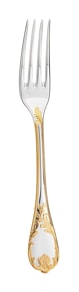 Christofle, Marly, silver plated - gold accent, Dinner fork