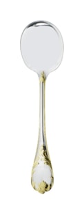 Christofle, Marly, silver plated - gold accent, Cream soup spoon