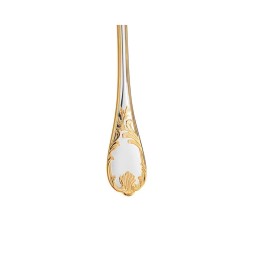 Christofle, Marly, silver plated - gold accent, Serving fork