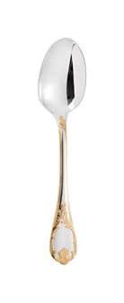 Christofle, Marly, silver plated - gold accent, Coffee spoon