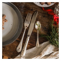 Christofle, Marly, silver plated - gold accent, Coffee spoon