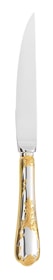 Christofle, Marly, silver plated - gold accent, Steak knife