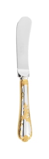 Christofle, Marly, silver plated - gold accent, Butter spreader