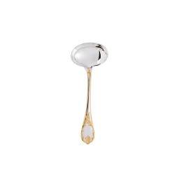 Christofle, Marly, silver plated - gold accent, Gravy ladle