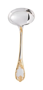 Christofle, Marly, silver plated - gold accent, Gravy ladle