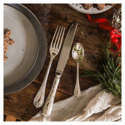 Christofle, Marly, silver plated - gold accent, Butter spreader