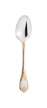 Christofle, Marly, silver plated - gold accent, Espresso spoon