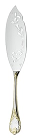 Christofle, Marly, silver plated - gold accent, Fish serving knife