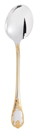 Christofle, Marly, silver plated - gold accent, Salad serving spoon