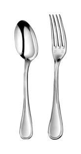 Christofle, Albi cutlery, sterling silver, Flatware set for children (2 pieces)