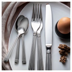 Christofle, Osiris cutlery, stainless steel, Dessert spoon