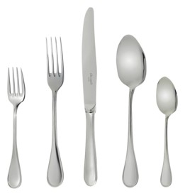 Christofle, Albi Acier cutlery, stainless steel, 110-Piece flatware set with ambassadeur chest