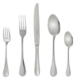 Christofle, Albi Acier cutlery, stainless steel, 36-Piece flatware set with chest