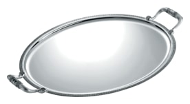 Christofle, Malmaison accessories, Oval tray with handles