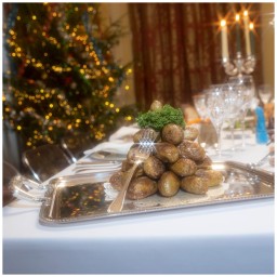 Christofle, Malmaison accessories, Tray with handles large