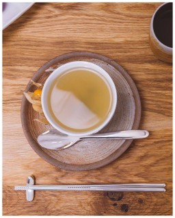 Christofle, Mood cutlery, silver plated, Chopstick rest