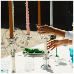 Christofle, Malmaison accessories, Five light candelabra