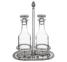 Christofle, Malmaison accessories, Oil & vinegar cruet set