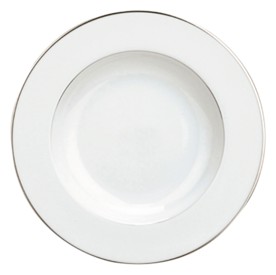 Christofle, 	Albi Platinum, Rimmed soup bowl