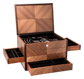 Christofle, Cutlery storage, Prestige Chest for 165-Pieces