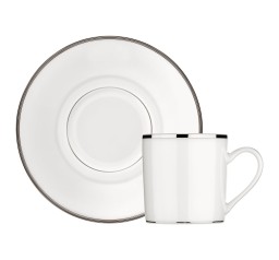 Christofle, 	Albi Platinum, Demitasse Cup and Saucer