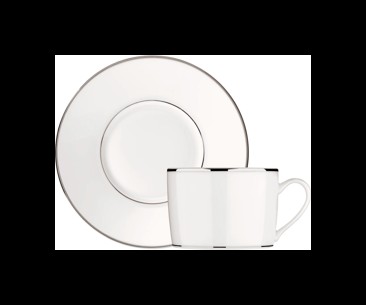 Christofle, 	Albi Platinum, Tea cup and saucer