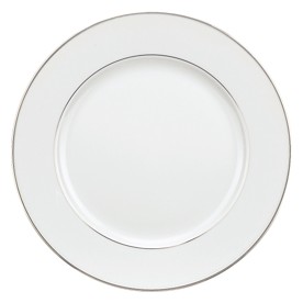 Christofle, 	Albi Platinum, Dessert Plate with Leafing