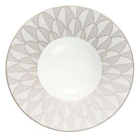 Christofle, Malmaison Impériale Platinium, Large rim plate