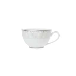 Christofle, Malmaison Impériale Platinium, Set of 2 tea cup and saucers