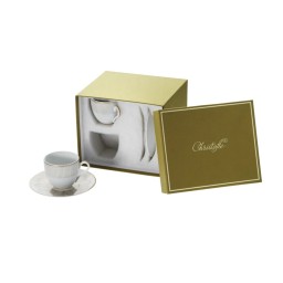 Christofle, Malmaison Impériale Gold, Set of 2 coffee cup and saucers