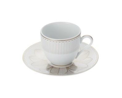 Christofle, Malmaison Impériale Gold, Coffee cup and saucer