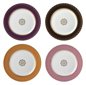 Bernardaud, Soleil levant, Set of 4 dessert plates