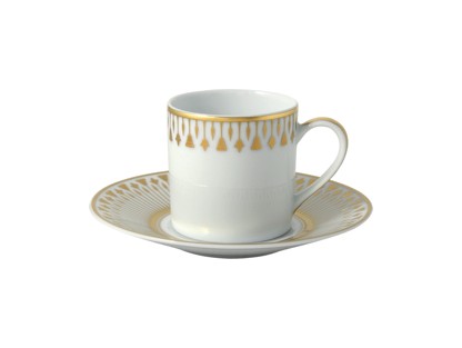 Bernardaud, Soleil levant, Espresso cup and saucer