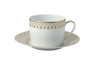 Bernardaud, Soleil levant, Tea cup and saucer