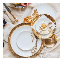 Bernardaud, Vegetal Gold, 	Coffee cup and saucer