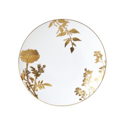 Bernardaud, Vegetal Gold, Set of 4 dessert plates