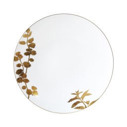 Bernardaud, Vegetal Gold, Set of 4 dinner plates