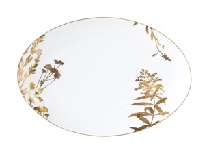 Bernardaud, Vegetal Gold, Oval platter