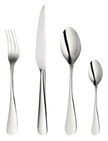 Christofle, Origine cutlery, stainless steel, Flatware set for 6 people (24 pieces)