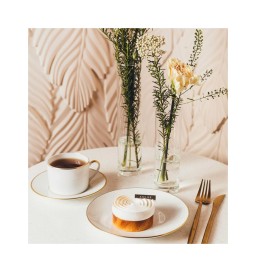 Bernardaud, Palmyre, Espresso cup and saucer