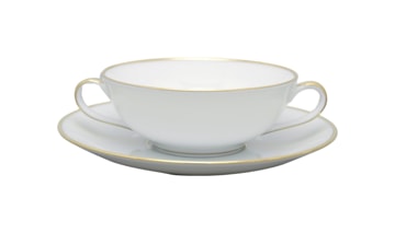 Bernardaud, Palmyre, Soup cup and saucer